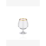 Decorium Dalia 24 Ayar Altın Yaldızlı 110 ml 6 Parça Cam Martini Kadehi 9-01020183