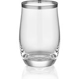 Decorium Dalia Platin Yaldızlı 200 ml 6 Parça Cam Su Bardağı 9-01010007