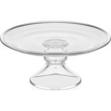 Decorium Dalia Platin Yaldızlı 21 cm Ayaklı Cam Servis Tabağı 9-01150121