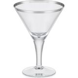 Decorium Dalia Platin Yaldızlı 550 ml 6 Parça Cam Konyak Kadehi 9-01020188 - Şeffaf