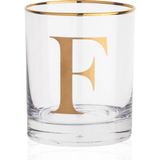 Decorium F Harfi 300 ml Viski Bardağı 9-01010624 - Şeffaf