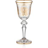 Decorium Florance 24 Ayar Altın Yaldızlı 70 ml 6 Parça Cam Likör Kadehi 9-01020008
