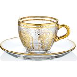 Decorium Florance 70 ml 12 Parça 6 Kişilik Cam Kahve Fincan Takımı 9-01120025