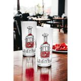 Decorium Istanbul Beyoğlu 180 ml 4 Parça Cam Rakı Bardağı 9-01010367 - Beyaz