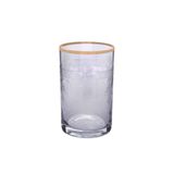 Decorium Kahve Yanı Su Bardağı 6'lı Tumbler Elit, Altın, 300 ml