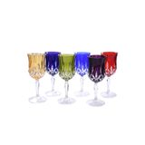 Decorium Kırmızı Şarap Kadehi, 6 Parça Set, Kristal Detaylı