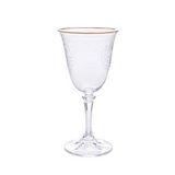 Decorium Kırmızı Şarap Kadehi 6 Prc Morano Altın M01115