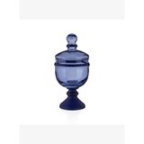 Decorium Kobalt Yarı Mat Kapaklı Ayaklı Şekerlik