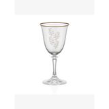 Decorium Lorin 24 Ayar Altın Yaldızlı 200 ml 6 Parça Cam Kırmızı Şarap Kadehi 9-01020301
