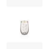 Decorium Lorin 24 Ayar Altın Yaldızlı 200 ml 6 Parça Cam Su Bardağı 9-01010561