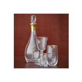 Decorium Lorin 24 Ayar Altın Yaldızlı 350 ml 6 Parça Cam Meşrubat Bardağı 9-01010560