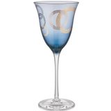 Decorium Lotus 250 ml 4 Parça Mavi Cam Kırmızı Şarap Kadehi 9-01020074