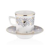 Decorium M00705 Monochrome 12 Parça Kahve Fincan Takımı