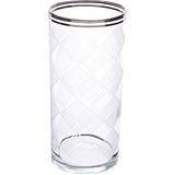 Decorium Meşrubat Bardağı 6 Parça Karo Platın M01121