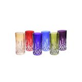 Decorium Meşrubat Bardağı 6'lı Set, Kristal, Renkli