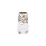 Decorium Meşrubat Bardağı 6'lı Set, Lorea, Beyaz, Gold Detaylı