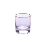 Decorium Meşrubat Bardağı, Pembe, Altın Çizgili