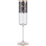 Decorium Monochrome 110 ml 6 Parça Flüt Cam Şampanya Kadehi 9-01020003 - Şeffaf