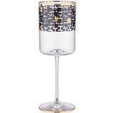 Decorium Monochrome 300 ml 6 Parça Altın rengi Cam Kırmızı Şarap Kadehi 9-01020001