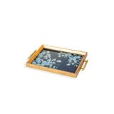 Decorium Nela Dikdörtgen Çay Kahve Cam Sunum Tepsisi 31x45cm