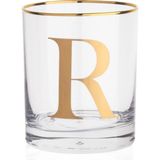 Decorium R Harfi 300 ml Viski Bardağı 9-01010619 - Şeffaf - 1 Adet