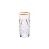 Decorium Su Bardağı Gold Kesme Gd09, Renkli