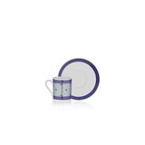 Decorium Turkuaz 70 ml 12 Parça 6 Kişilik Porselen Kahve Fincan Takımı 9-01120290