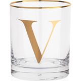 Decorium V Harfi 300 ml Viski Bardağı 9-01010620 - Şeffaf
