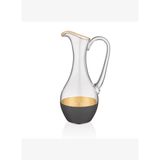 Decorium Vision Black 24 Ayar Altın Yaldızlı 1250 ml Siyah - Altın Cam Sürahi 9-01050062