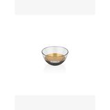 Decorium Vision Black 24 Ayar Altın Yaldızlı 13,5 cm Siyah - Altın Cam Kase 9-01070008