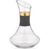 Decorium Vision Black 24 Ayar Altın Yaldızlı 1500 ml Cam Karaf 9-01030001