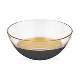 Decorium Vision Black 24 Ayar Altın Yaldızlı 17 cm Cam Kase 9-01070062