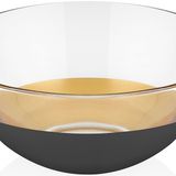 Decorium Vision Black 24 Ayar Altın Yaldızlı 20 cm Cam Kase 9-01070009