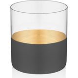 Decorium Vision Black 24 Ayar Altın Yaldızlı 200 ml 6 Parça Cam Viski Bardağı 9-01010016 - Gold