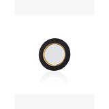Decorium Vision Black 24 Ayar Altın Yaldızlı 22 cm Siyah - Altın Cam Tabak 9-01080019