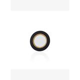 Decorium Vision Black 24 Ayar Altın Yaldızlı 23 cm Çukur Siyah - Altın Cam Tabak 9-01080020