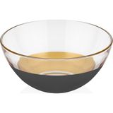 Decorium Vision Black 24 Ayar Altın Yaldızlı 23,5 cm Cam Kase 9-01070010