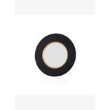 Decorium Vision Black 24 Ayar Altın Yaldızlı 28 cm Siyah - Altın Cam Tabak 9-01080021