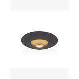 Decorium Vision Black 24 Ayar Altın Yaldızlı 30 cm Dekoratif Siyah - Altın Cam Kase 9-01080024