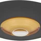 Decorium Vision Black 24 Ayar Altın Yaldızlı 35 cm Cam Kase 9-01080025