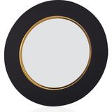 Decorium Vision Black 24 Ayar Altın Yaldızlı 35 cm Cam Tabak 9-01080023
