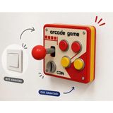 Decorius Arcade Atari Oyun Kumandası Görünümlü Sarı Kırmızı Duvar Prizi-Anahtarı Çerçevesi - Mini Joystick Dekoratif Anahtar Çerçevesi Süsü - Çocuk Odası, Gamer Odası Anahtar Süsü Priz Anahtar Çerçeve - 1 Adet