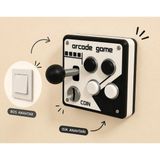 Decorius Arcade Atari Oyun Kumandası Görünümlü Siyah Beyaz Duvar Prizi-Anahtarı Çerçevesi - Mini Joystick Dekoratif Anahtar Çerçevesi Süsü - Çocuk Odası, Gamer Odası Anahtar Süsü Priz Anahtar Çerçeve - 1 Adet - Siyah - Beyaz - Gri
