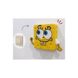 Decorius Süngerbob Temalı Duvar Prizi-Anahtarı Çerçevesi - Dekoratif Anahtar Çerçevesi Süsü - Çocuk Odası, Gamer Odası Anahtar Süsü - Priz Çerçeve - Anahtar Çerçeve