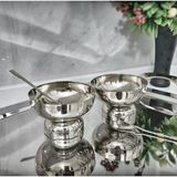 Decorland 6'lı Gümüş Lokumluk,çerezlik,dondurmalık,şekerlik,dondurma Kasesi - 6 Kişilik