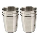 Decorland Paslanmaz Çelik Bardak 6'lı 220 ml Metal Kamp Kupası