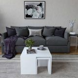 Decormet 030010078504040 Beyaz Ortanca Sehpa
