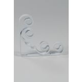 Decormet Burgulu 300 mm Beyaz Raf Altı Konsol