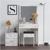 DECORMET DECORMET NİCE MAKYAJ MASASI CARRARA MARBLE