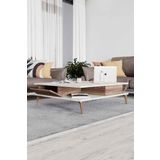 Decormet Gwen Orta Sehpa Ceviz/Travertine